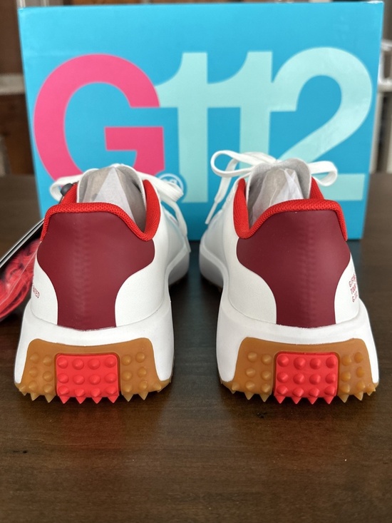 G/Fore Womens Leather Kiltie G.112 Golf Shoes Sneakers White Snow Red Sz 9.5 NEW - Picture 6 of 9